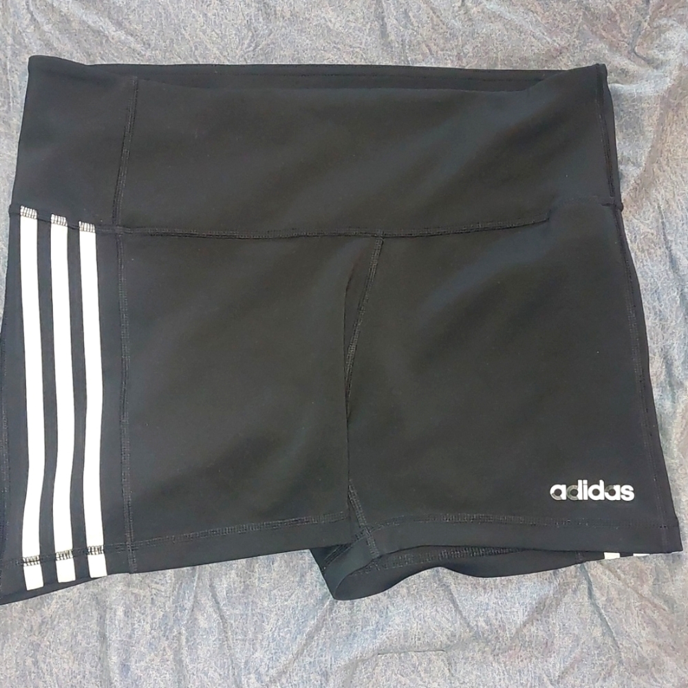 Adidas women's tights biker shorts sz Large
